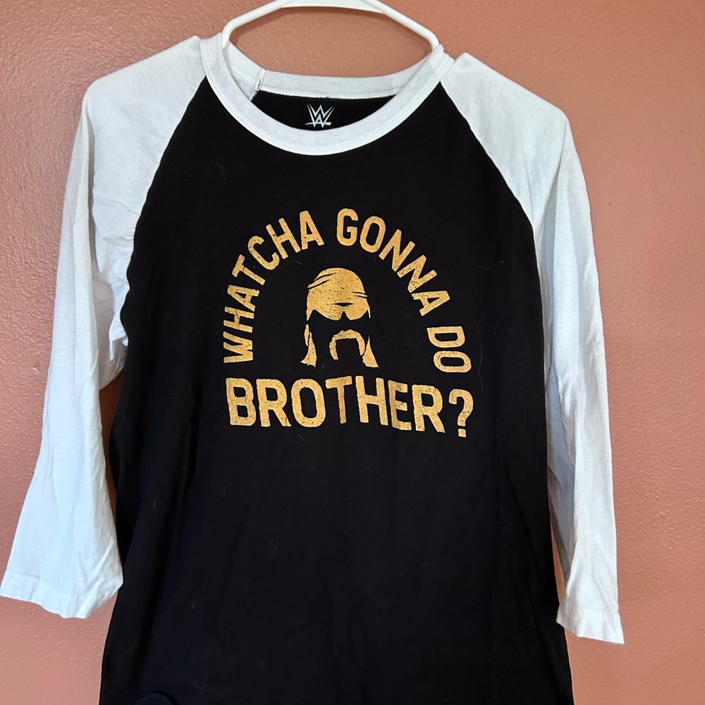 WWE Black and White Logo Tee